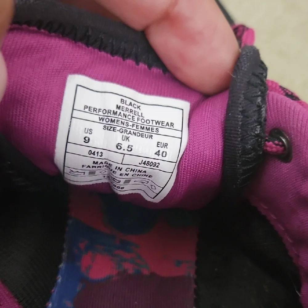 Women's Black and Pink Athletic Shoes - Picture 6 of 6